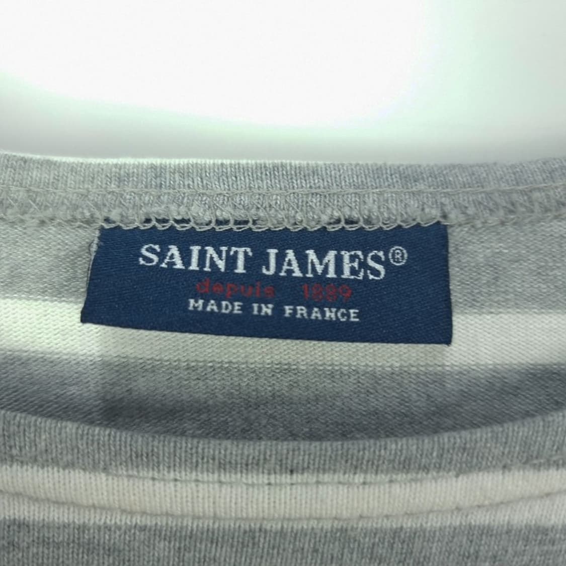 [세인트제임스] 보트넥 루즈핏 스트라이프 롱슬리브 긴팔티 M18799 상품이미지7