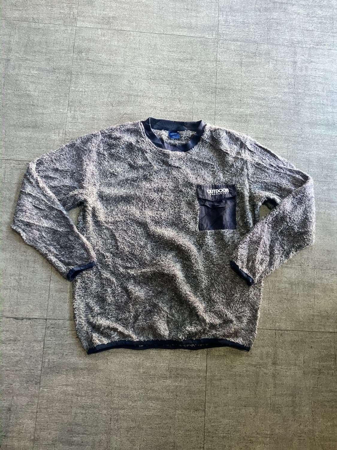 Outdoor 아웃도어 올드스쿨아메카지 뽀글이 양털 스웻셔츠맨투맨 상품이미지1