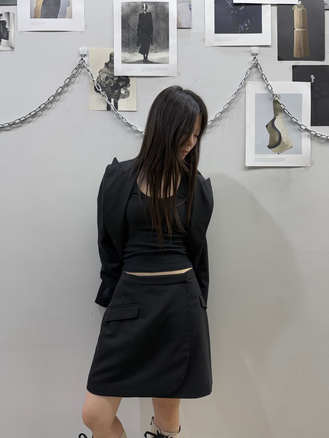 띠어리 블레이저 미니멀 실루엣 스커트 상품이미지1