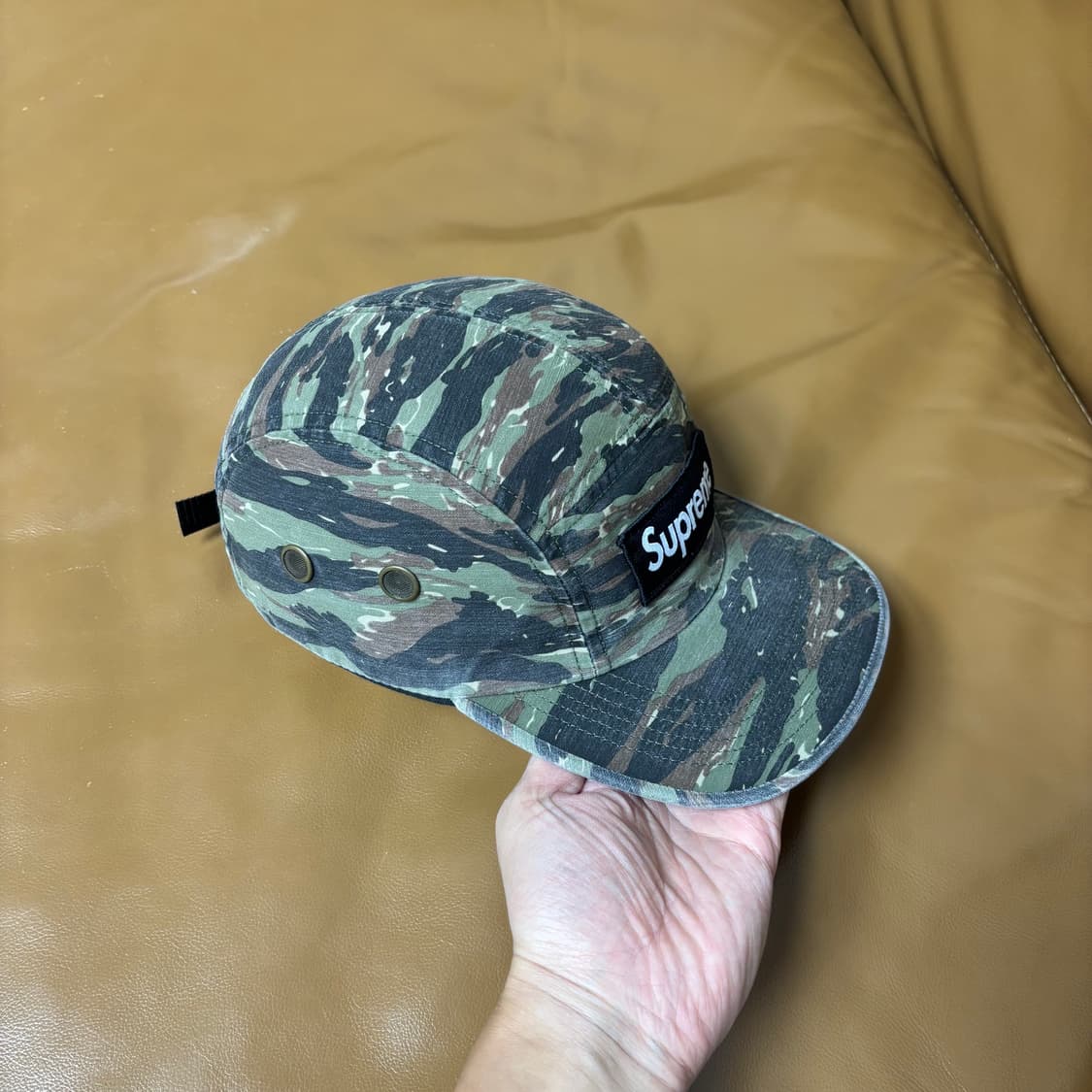 Supreme 슈프림 24ss 밀리터리 워시드 타이거 카모 캠프캡 모자 상품이미지4