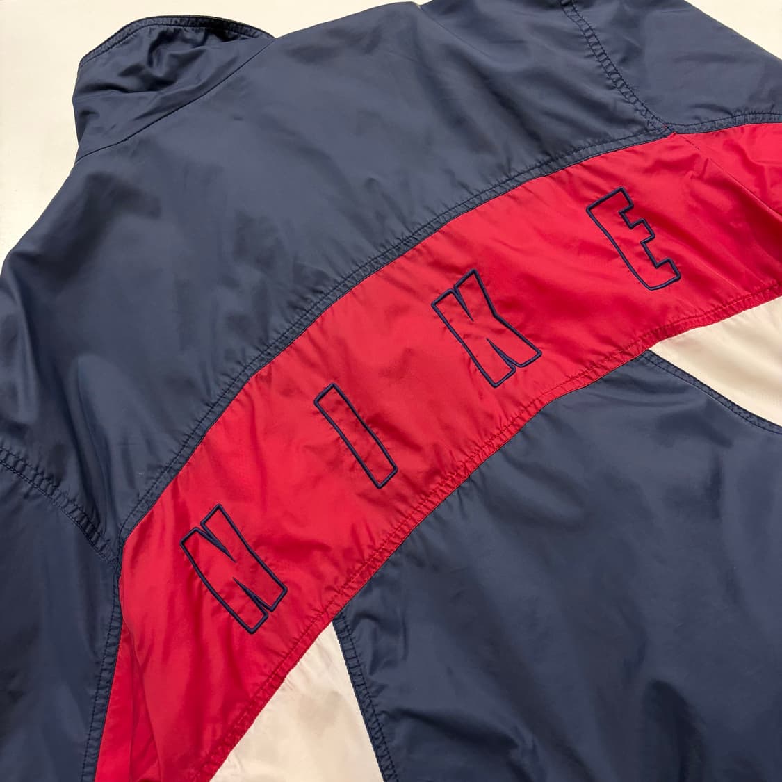 [95] 90s 나이키 올드스쿨 바람막이 네이비/레드/화이트 C146 상품이미지9
