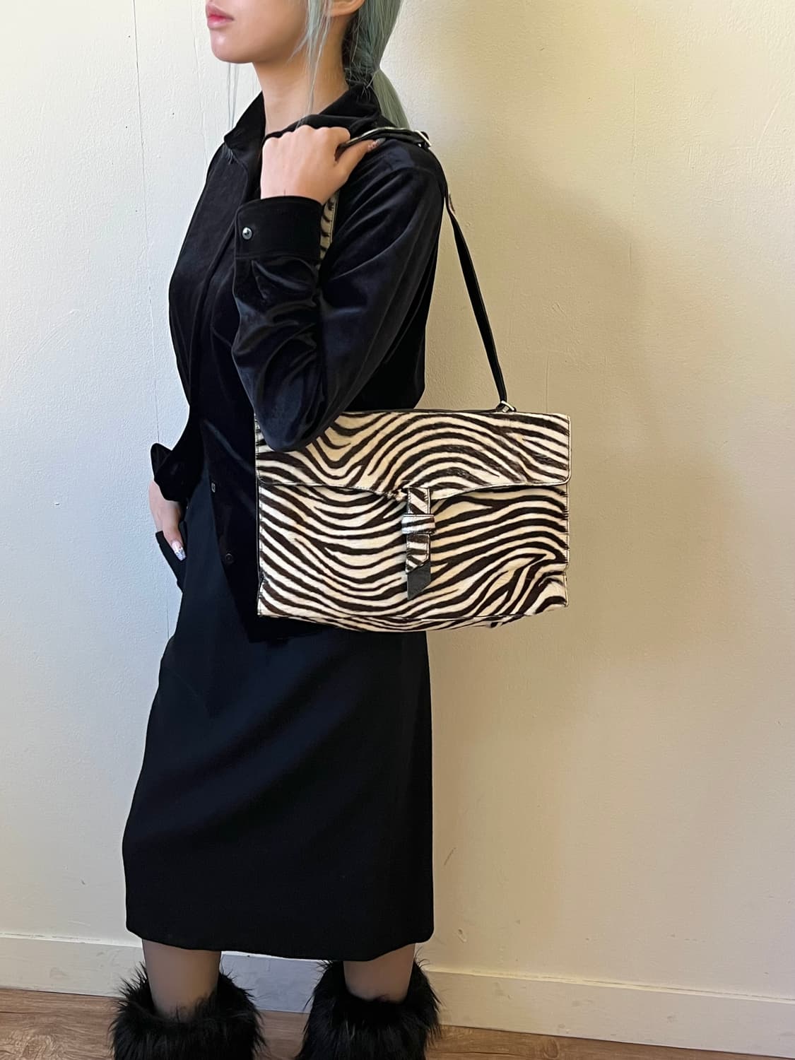 japan vtg 송치 숄더백 상품이미지7