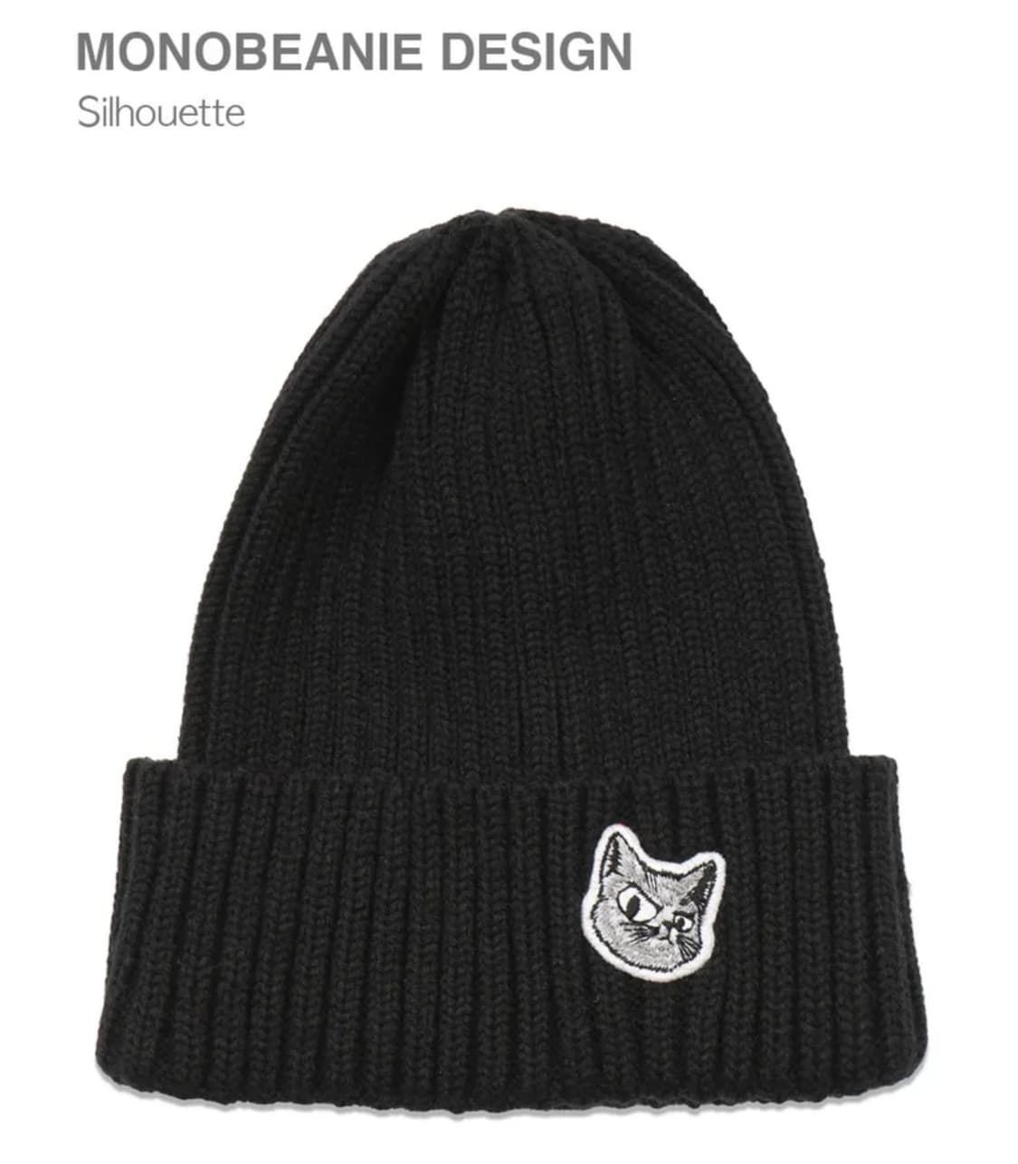 [남녀공용]롤플레잉레코드 모노캣 블랙 비니 상품이미지1