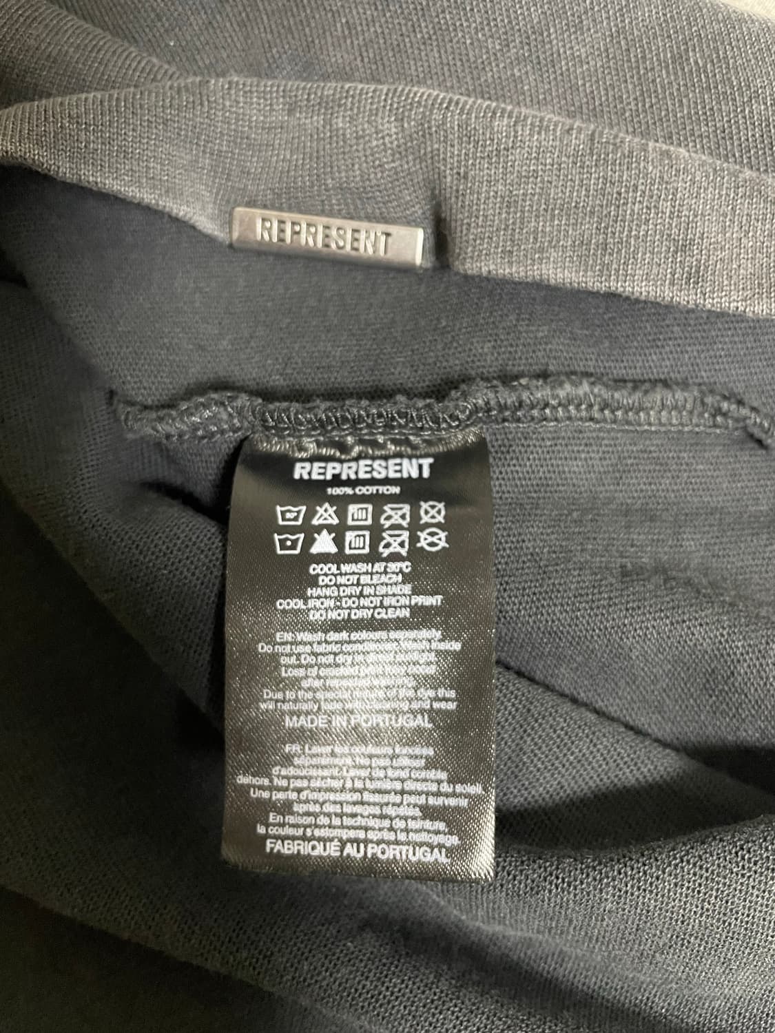 리프레젠트 리본 티셔츠 에이지드 블랙 L 상품이미지3