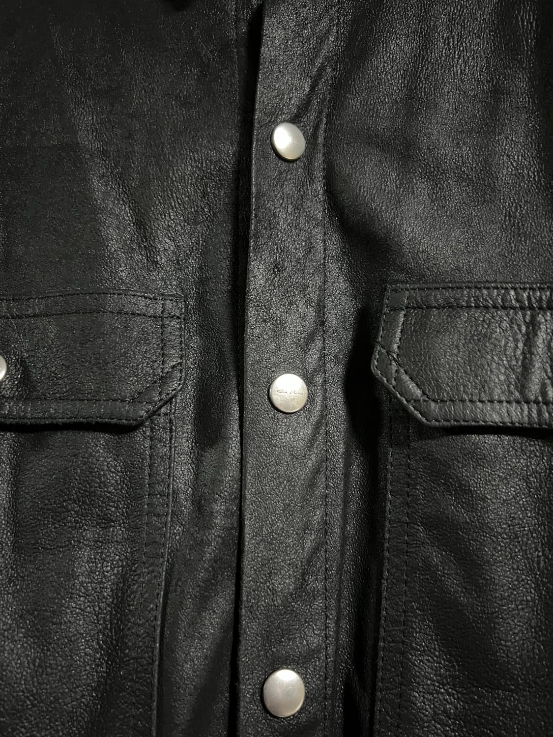 [50] 릭오웬스 25ss 레더 셔츠 LBA 상품이미지4