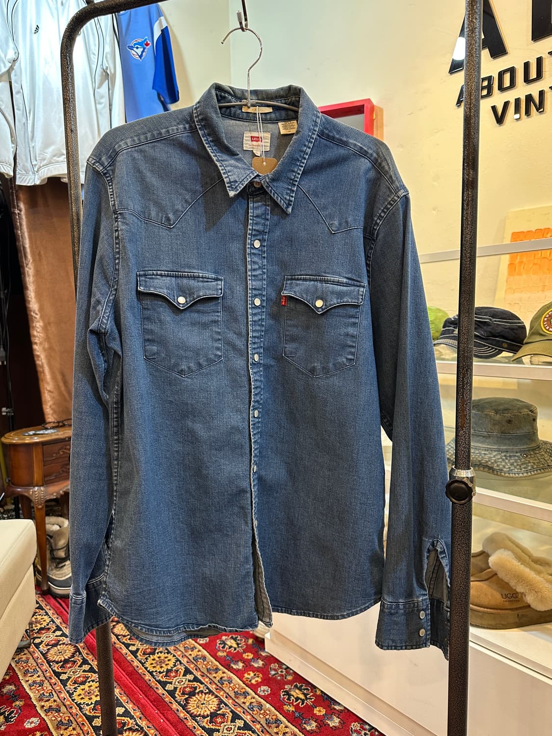 리바이스 클래식 웨스턴 데님 셔츠 L 상품이미지1