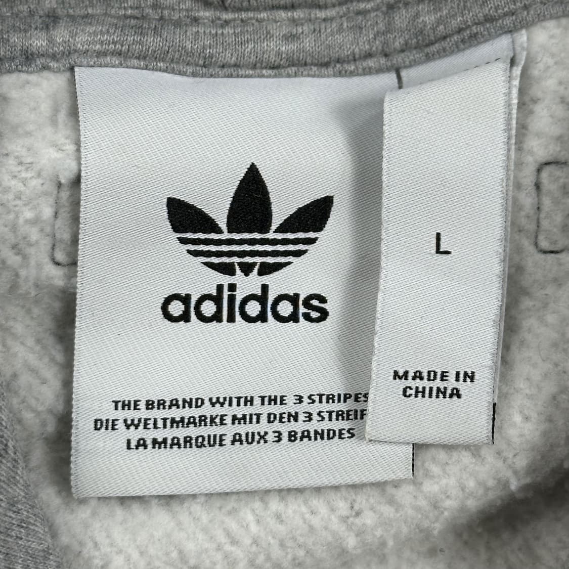 아디다스 트레포일 그레이 후드티 (L) 상품이미지5