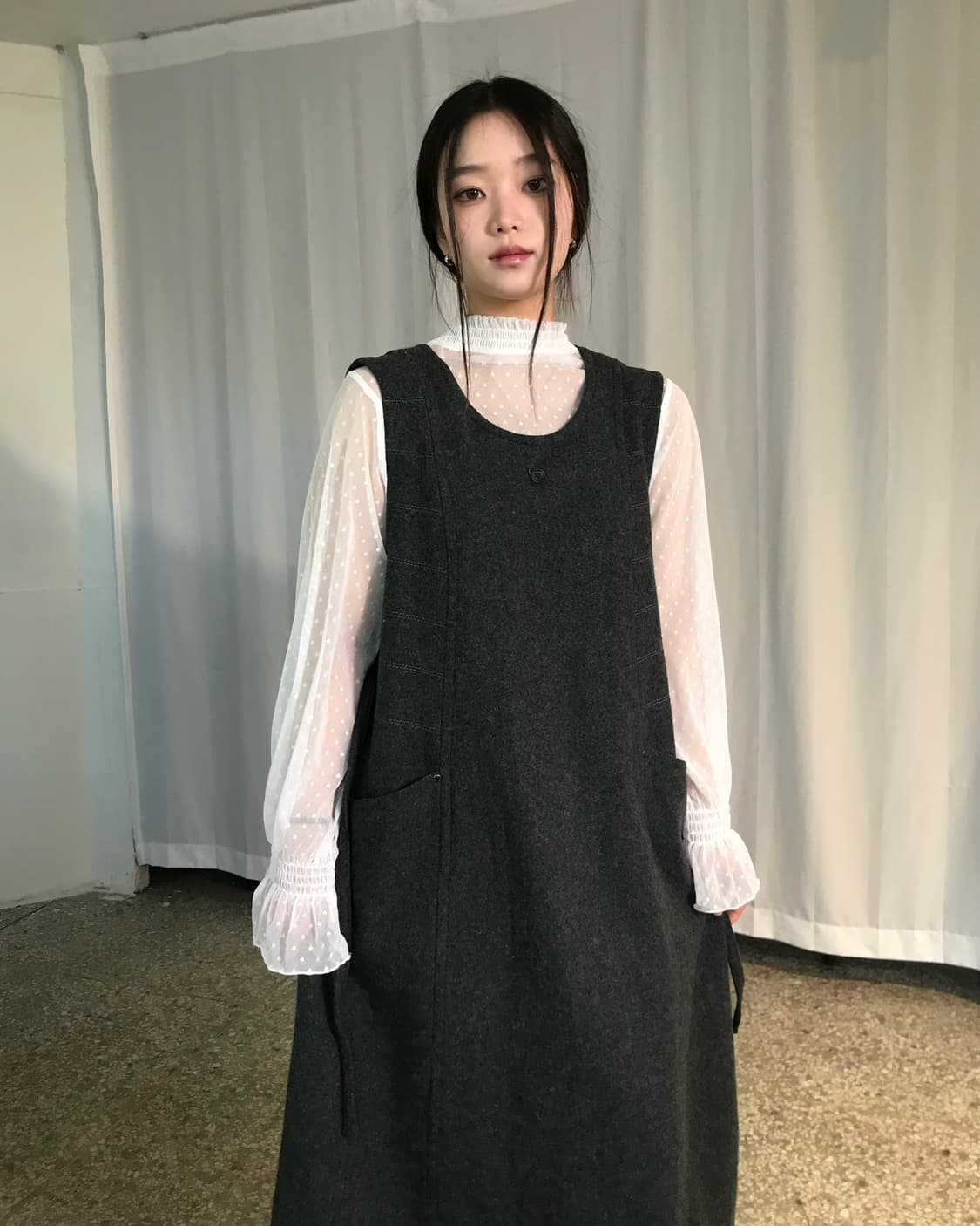 Pierre Cardin 그레이 원피스  상품이미지7