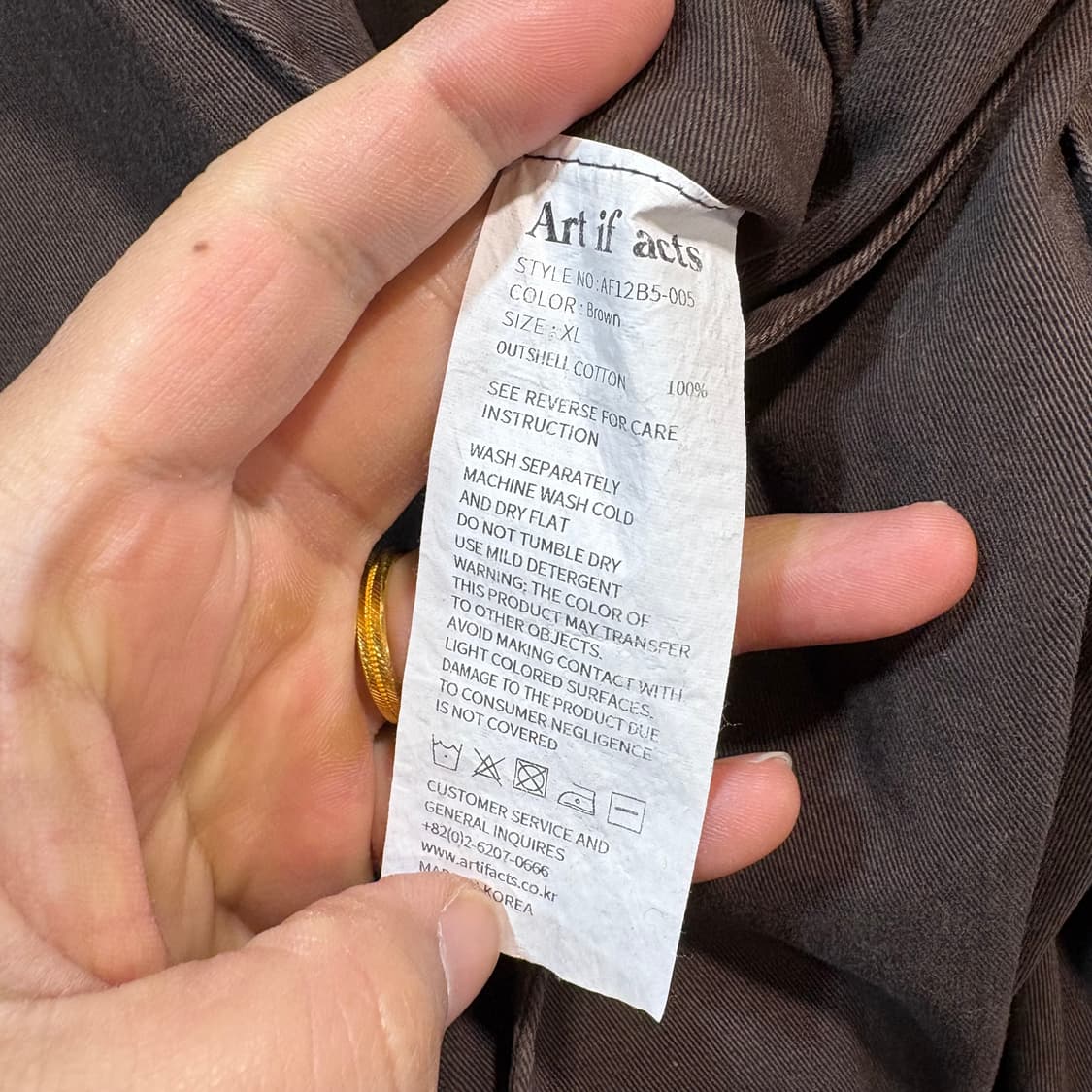 [XL] Art if acts 아트 이프 액츠 치노 자켓 상품이미지5