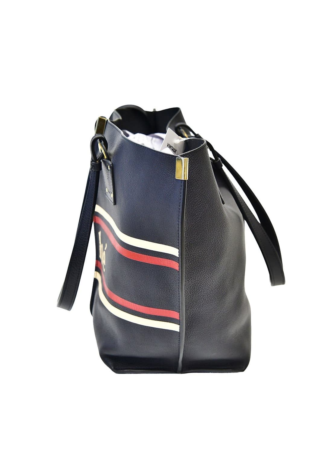 끌로에 빅로고 스트라이프 레더 숄더백(정품) 상품이미지3