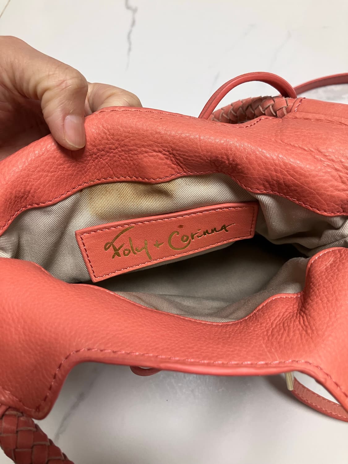 Foley+Corinna 가죽 라탄 미니 시티백 토트백 크로스백 상품이미지2