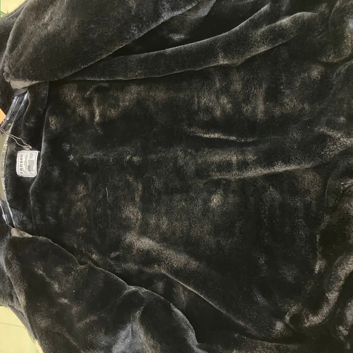 밴슨 레더 양털 니트 집업 M 상품이미지6