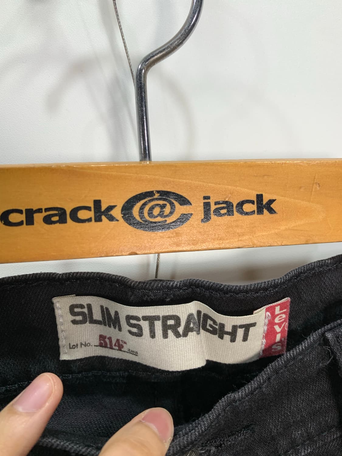 리바이스 514 블랙 데님 팬츠 상품이미지2