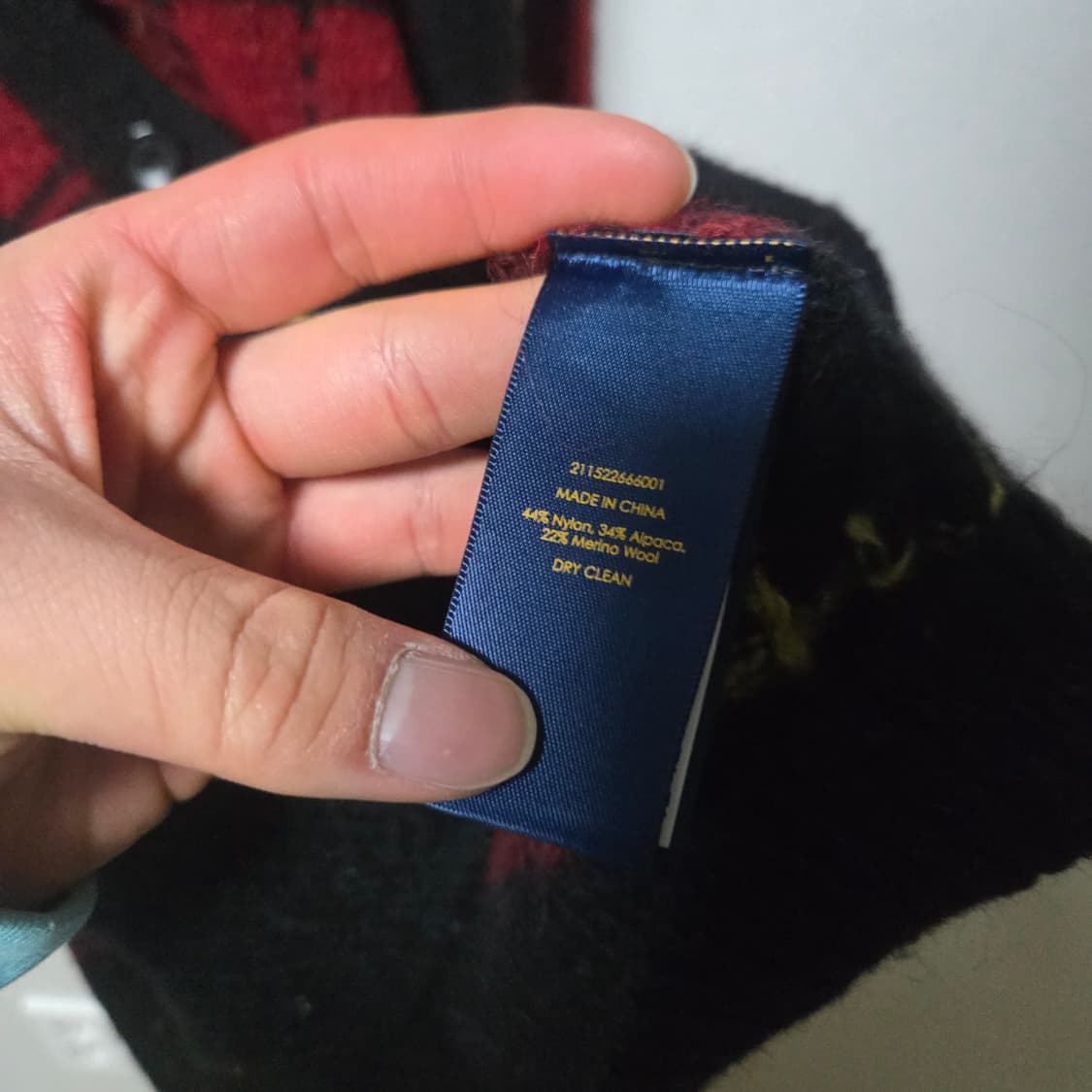 폴로랄프로렌 타탄체크 알파카 가디건/ 남성 가디건/ 여성 가디건  상품이미지3