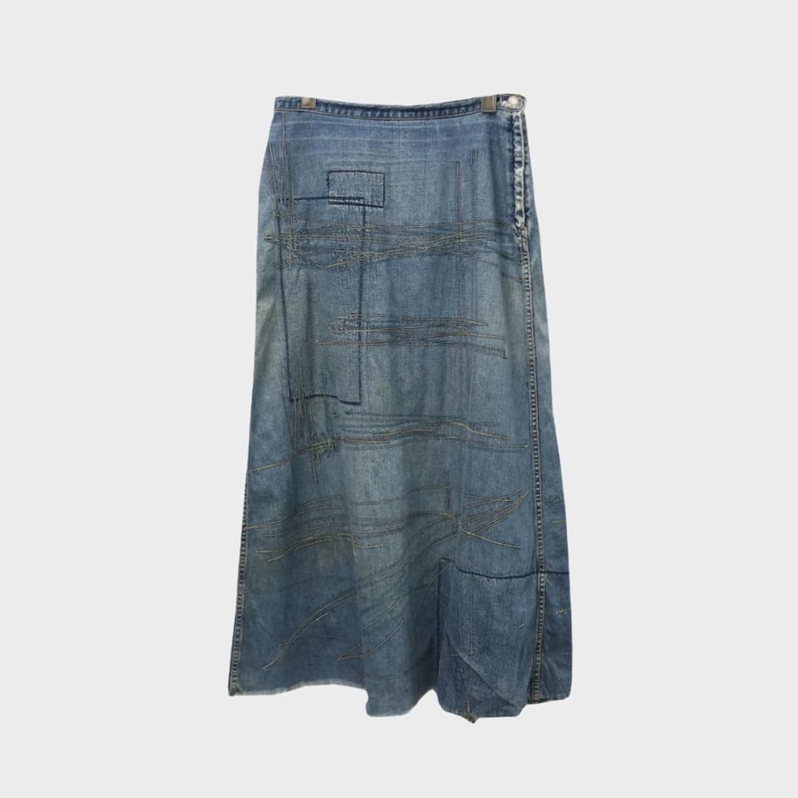 히스테릭 글래머 뒷트임 데님 롱 스커트 66818 상품이미지1