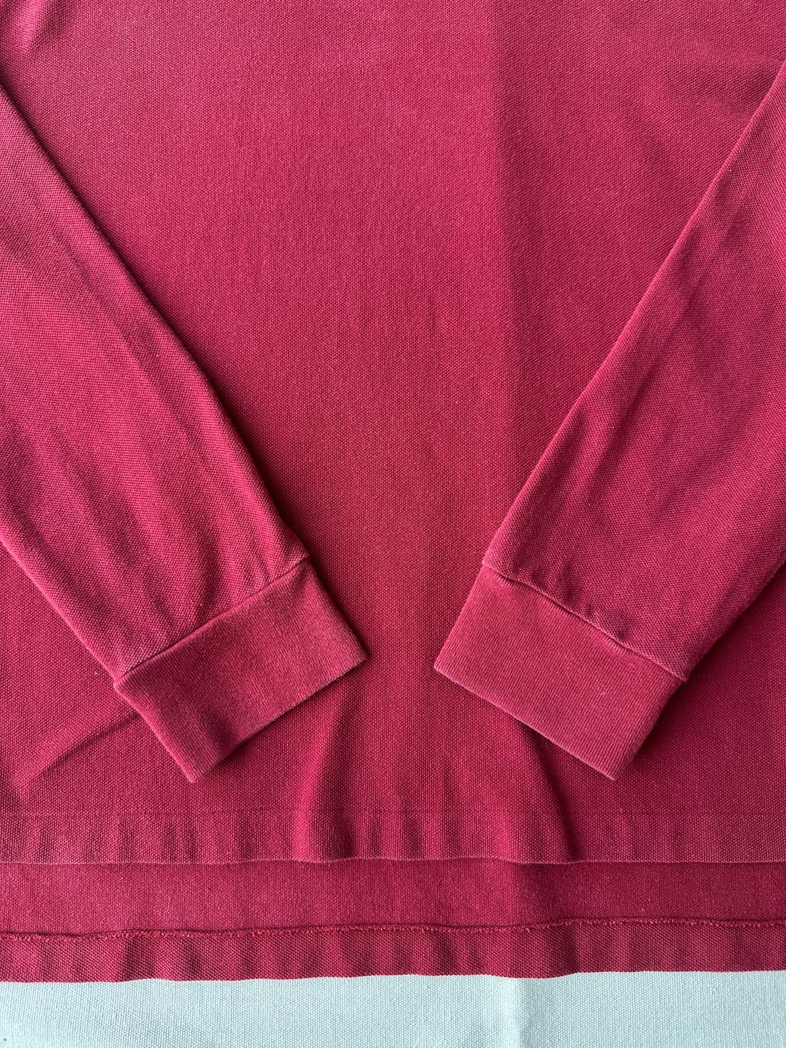폴로 랄프로렌 레드 긴팔 피케 카라티 커스텀핏 L 상품이미지6