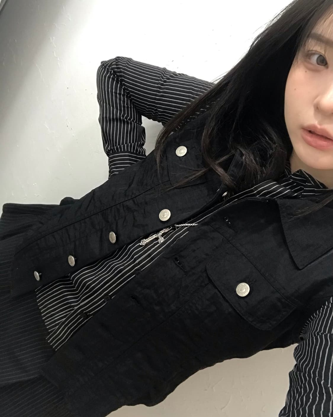 블랙 스트라이프 코디 세트 🖤 상품이미지2