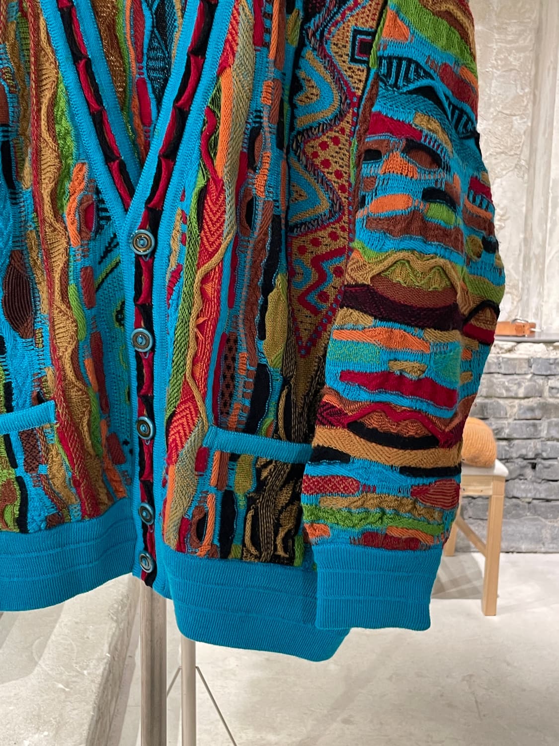 림노스 오스트레일리아 시안 케이블 니트 가디건 상품이미지5