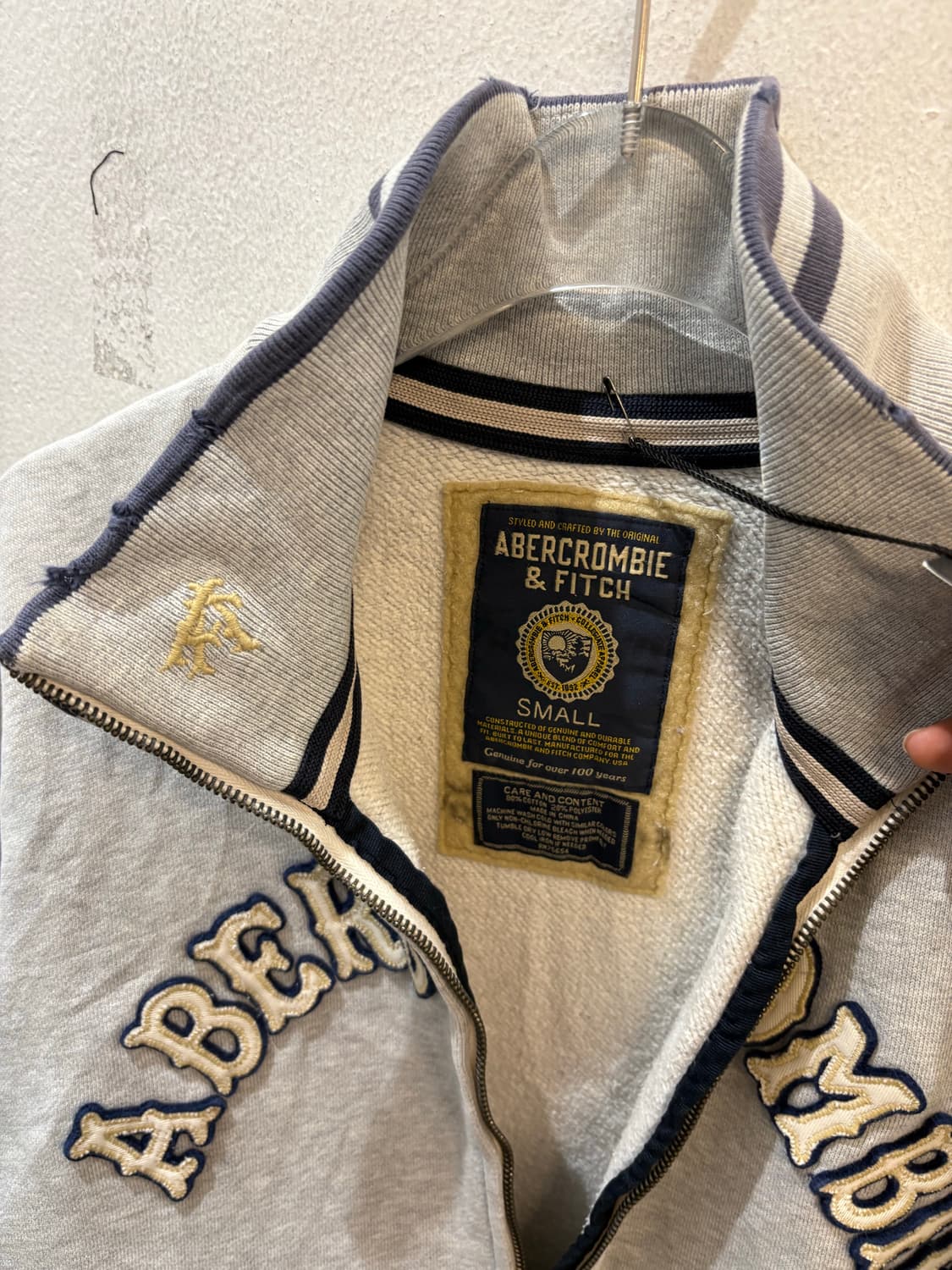 Abercrombie zip up jacket grey 상품이미지6