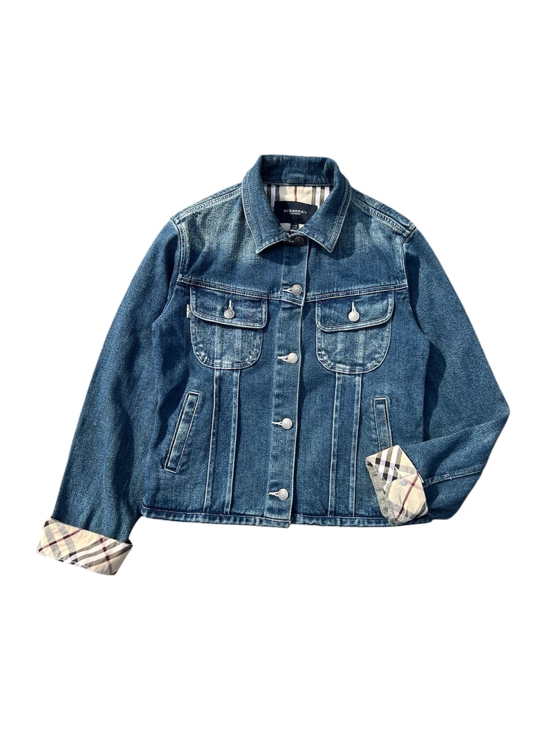 Burberry 버버리 노바체크 디테일 데님자켓 상품이미지1