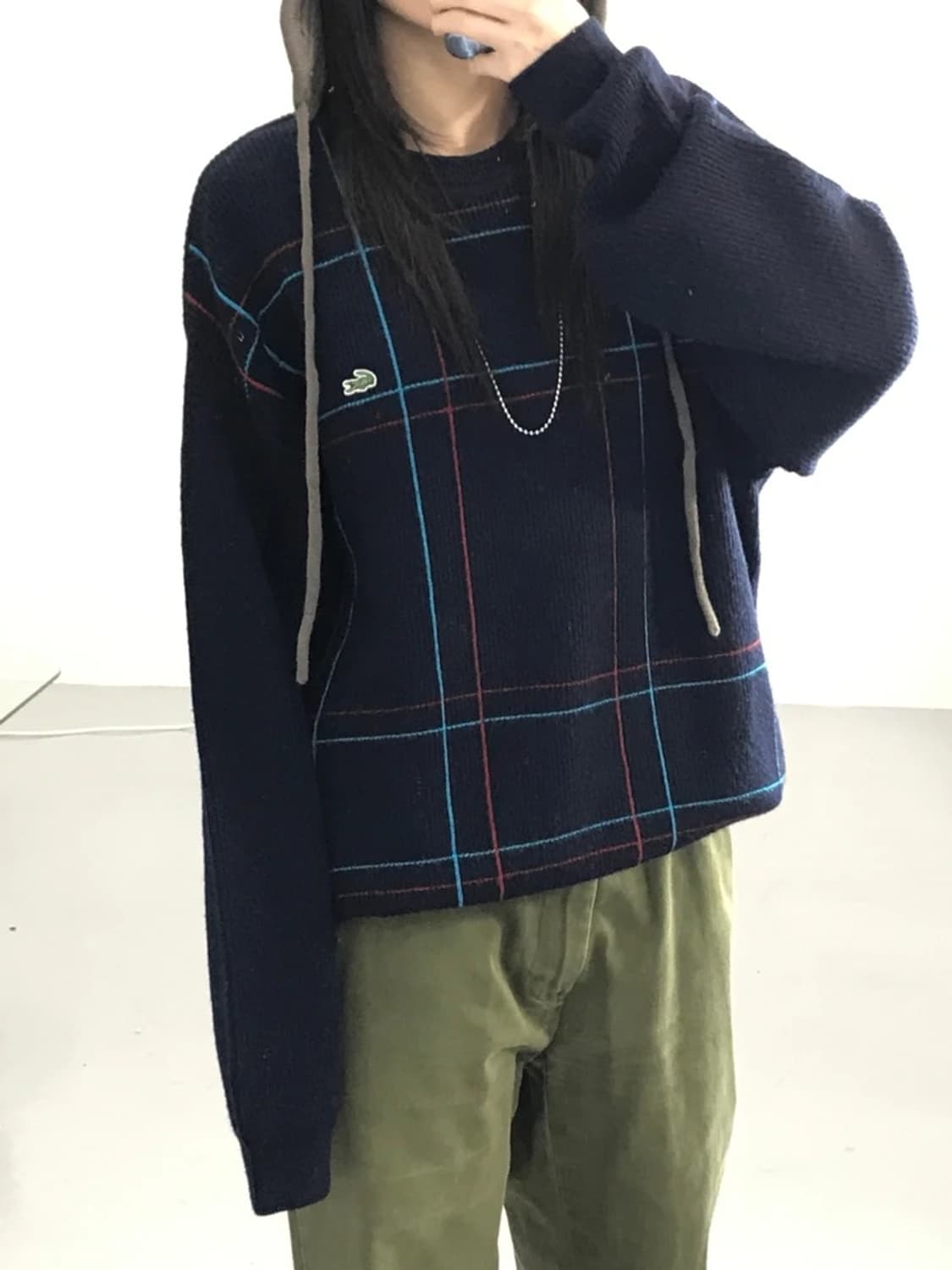 LACOSTE Japan Wool Check Knit 상품이미지2