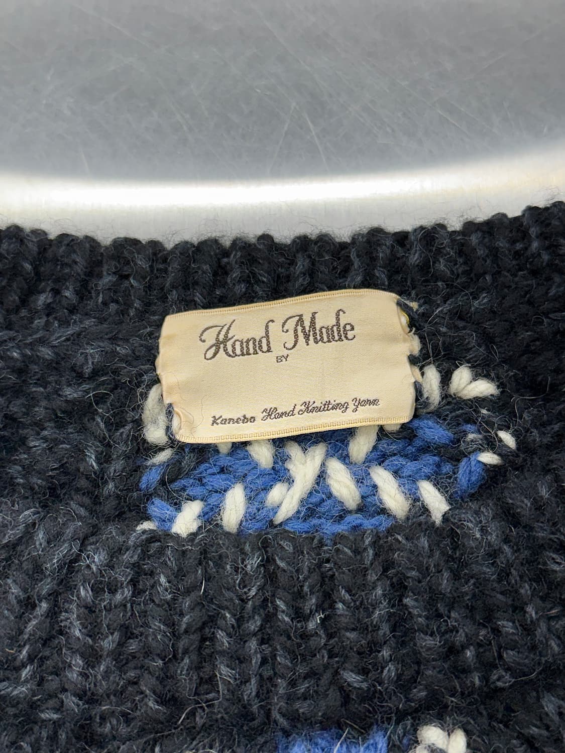 아메리칸 빈티지 카네보 니팅 핸드 메이드 니트 스웨터 상품이미지7