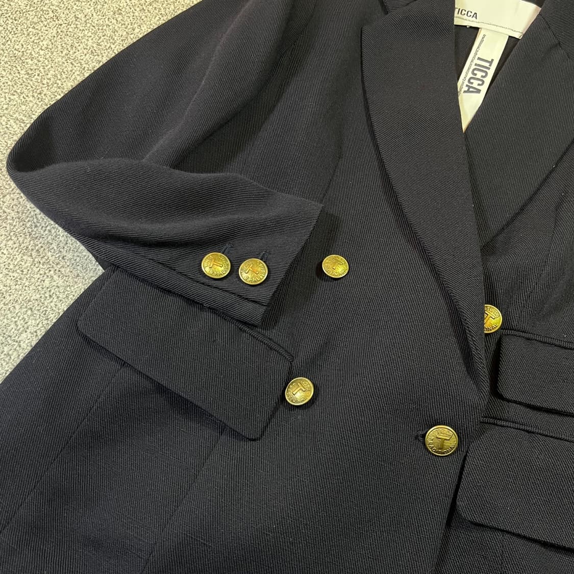 TICCA  금장 더블 블레이저 자켓 상품이미지2