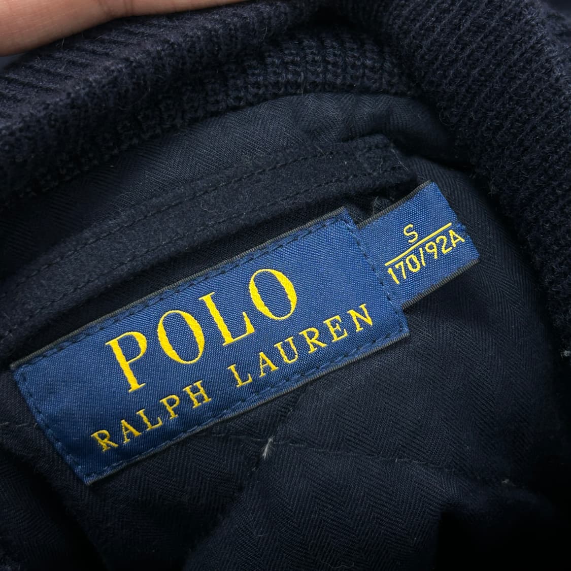 폴로 네이비 울 a-1 블루종(S) 상품이미지2