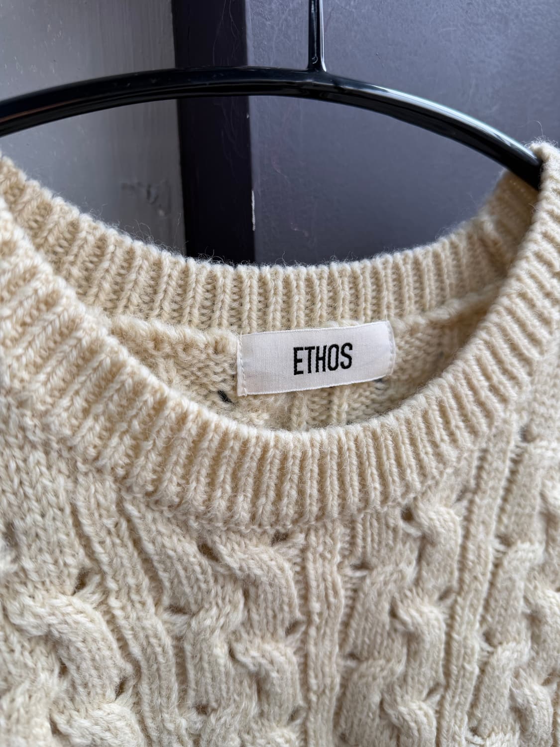 에토스 케이블 스웻 울 니트 상품이미지7