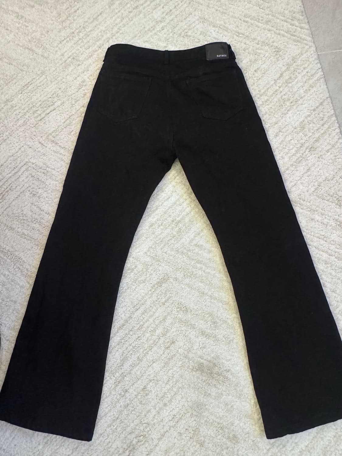 세비지 부츠컷 블랙진 XL 상품이미지3