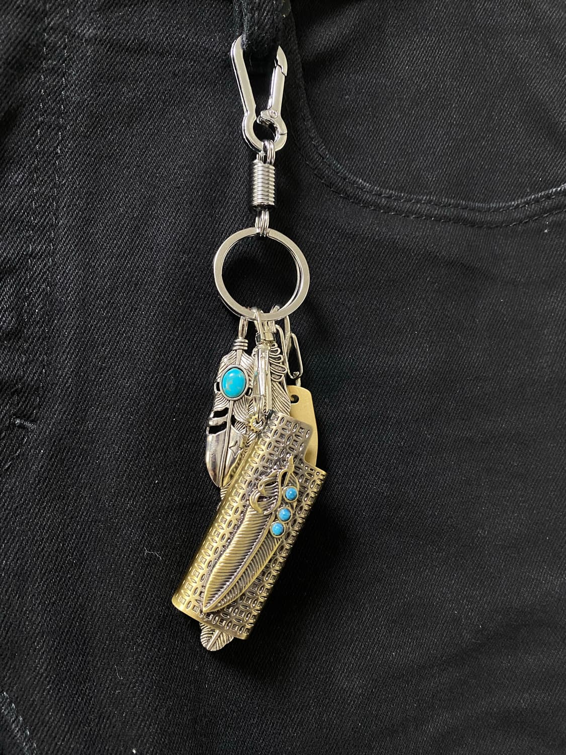 에스닉 깃털 키링 상품이미지3