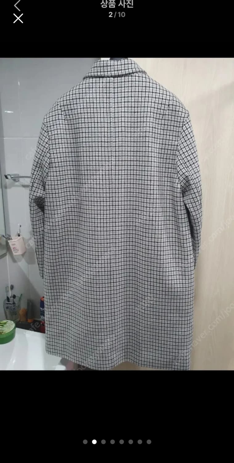 앤더슨벨 체크 오버핏 코트s(95-100) 상품이미지2