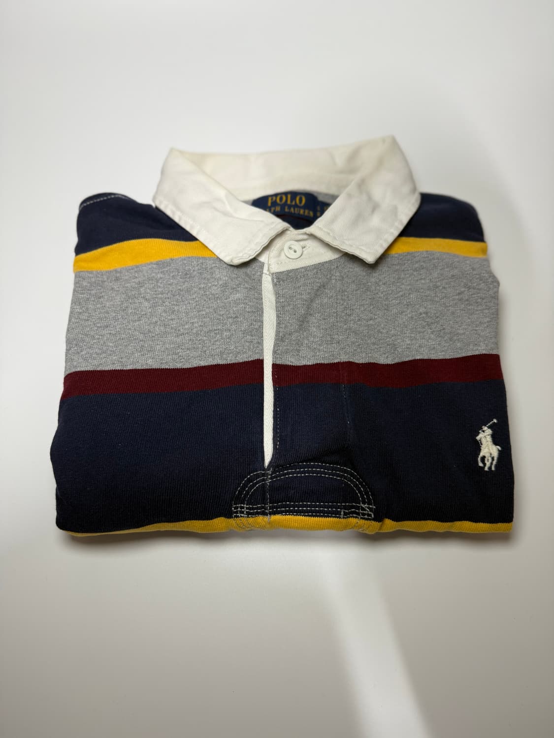 폴로 럭비 스트라이프 카라 티셔츠 상품이미지1