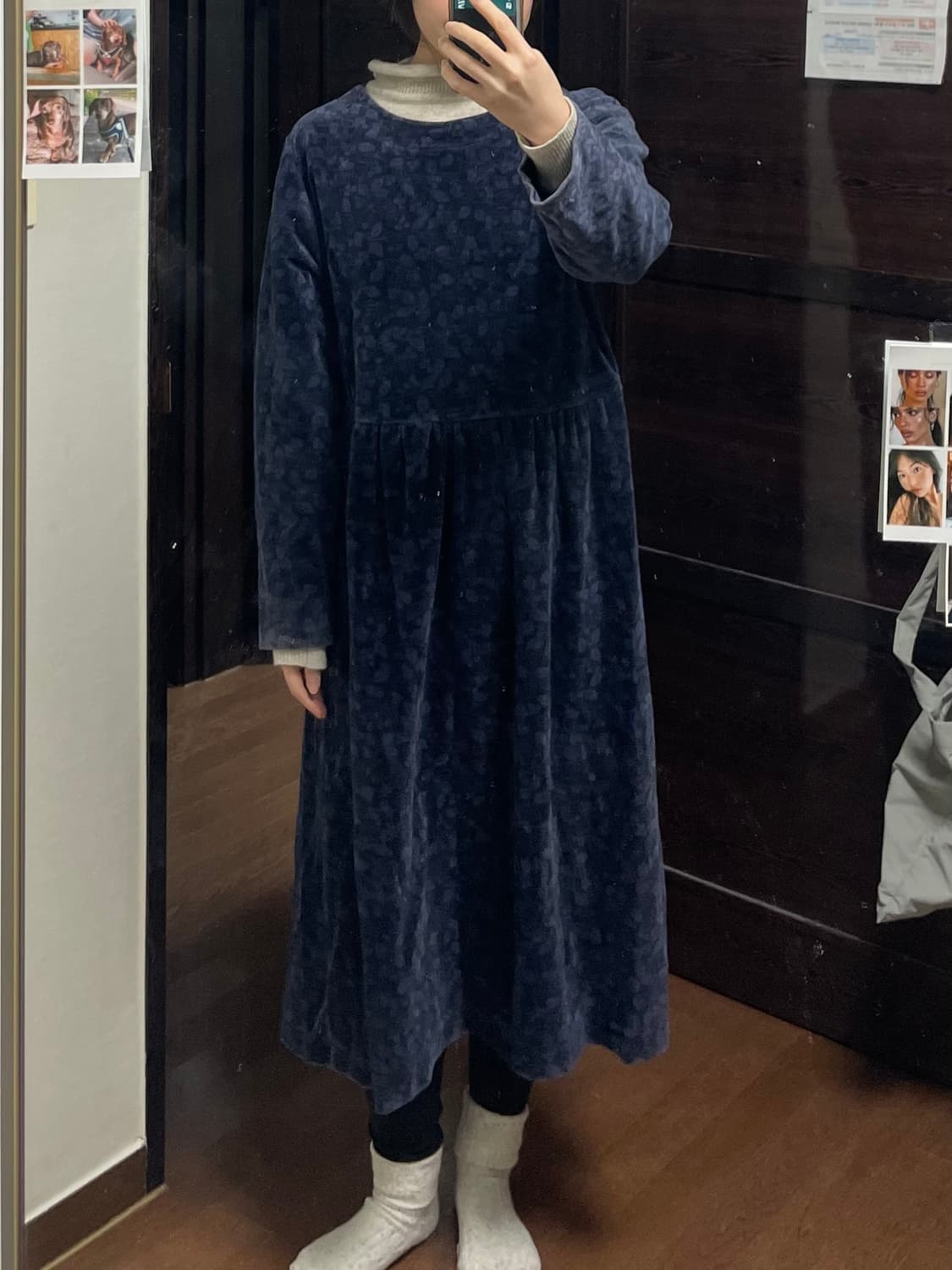 엘엘빈 빈티지 겨울 원피스 상품이미지1