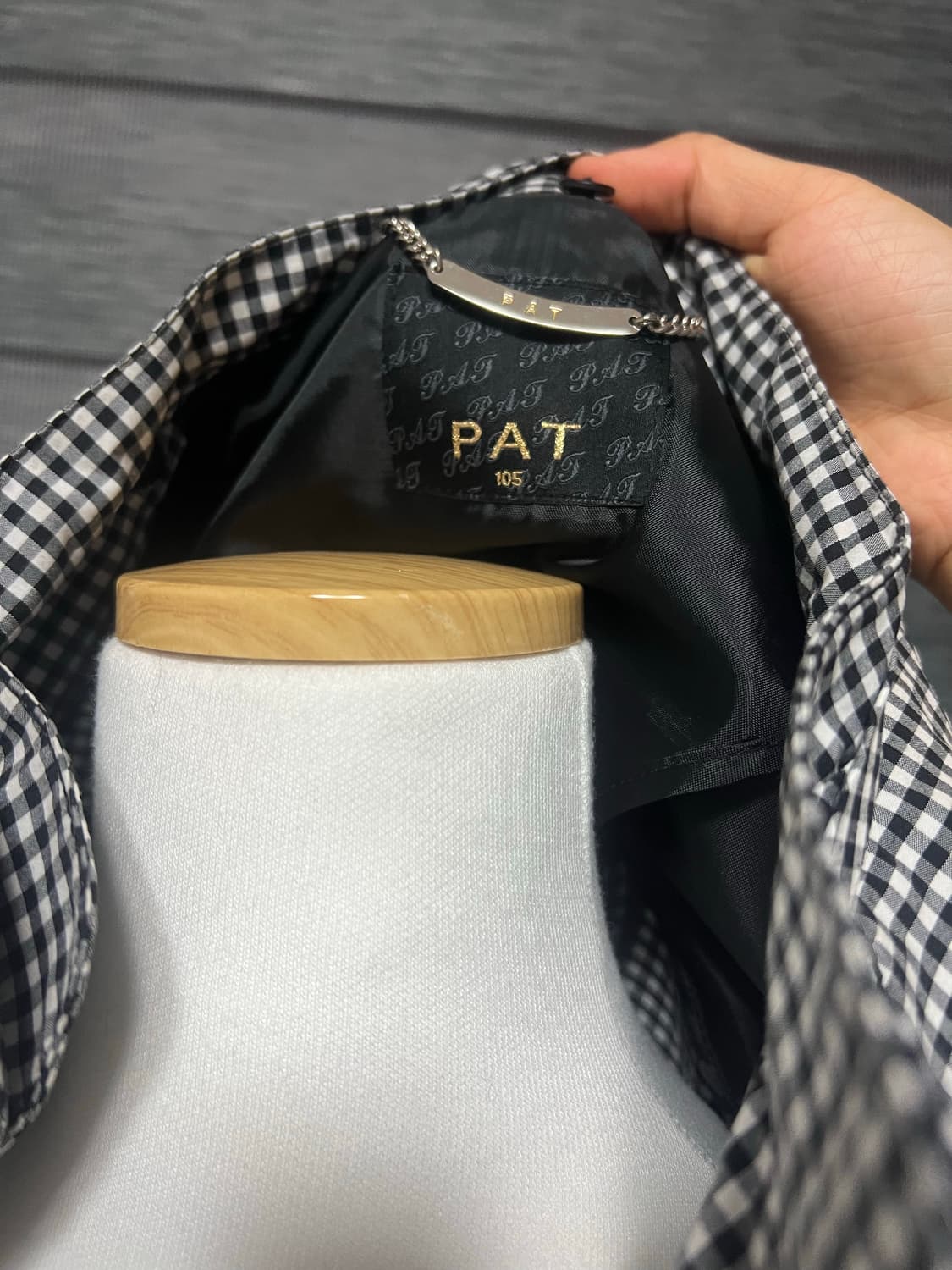 PAT 체크무늬 자켓 상품이미지5