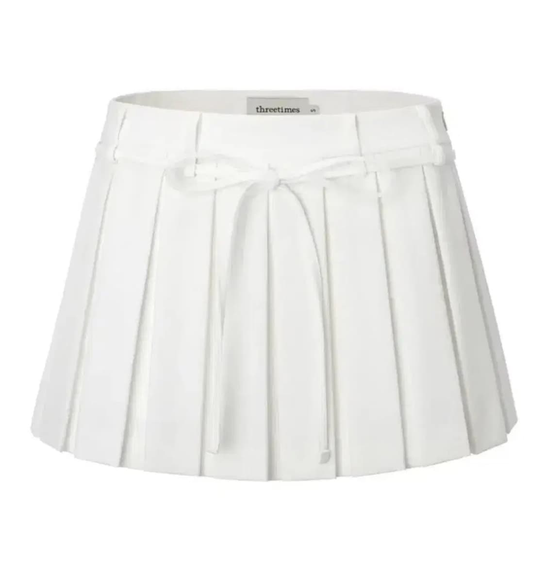 Threerimes 쓰리타임즈 치어리 스커트 xs 화이트 상품이미지1