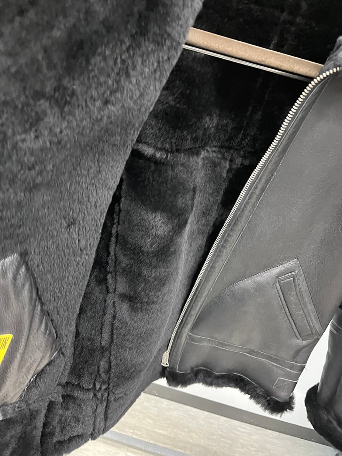 100) 엑스톤즈 B-3 양가죽 무스탕  상품이미지3