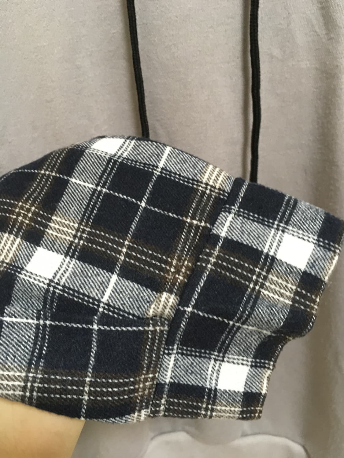 빈티지 체크 후드티 상품이미지5
