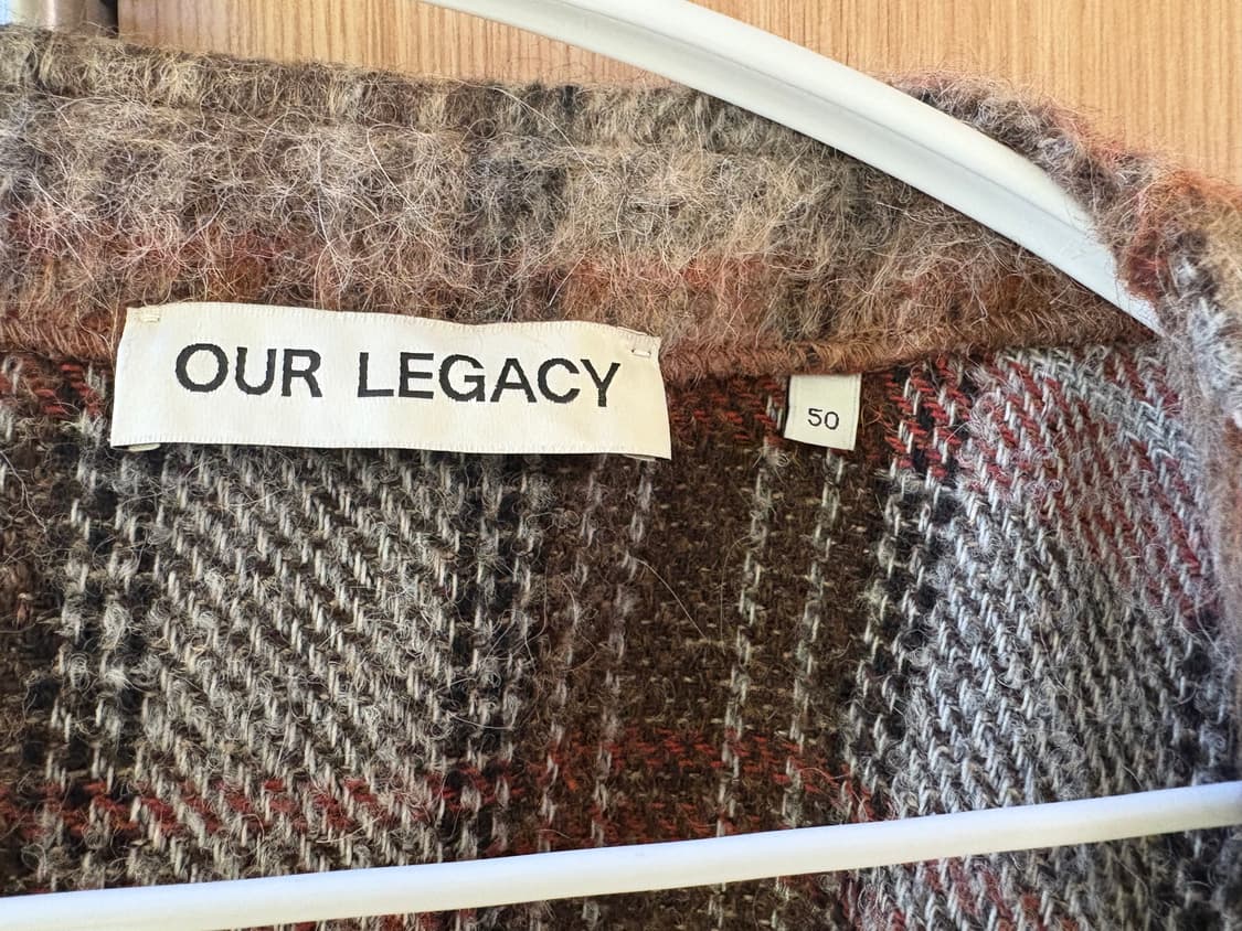 아워레가시 Our Legacy 모헤어 가디건 어멘트체크 50 상품이미지3