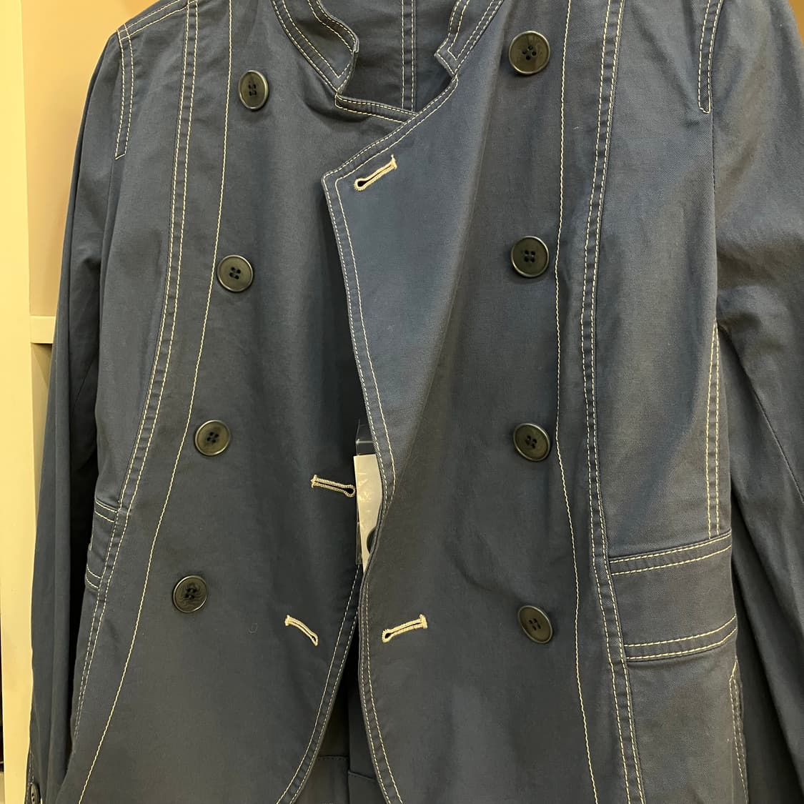 DKNY 블루 스티치 자켓 M 상품이미지4