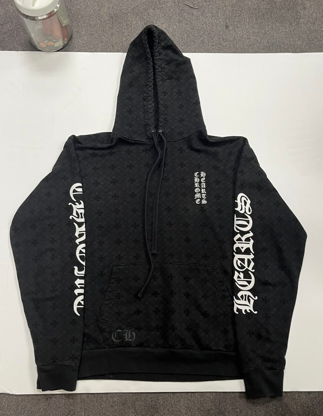 크롬하츠 플러스 크로스 모노그램 홀스슈 프린팅 후드 M 상품이미지1
