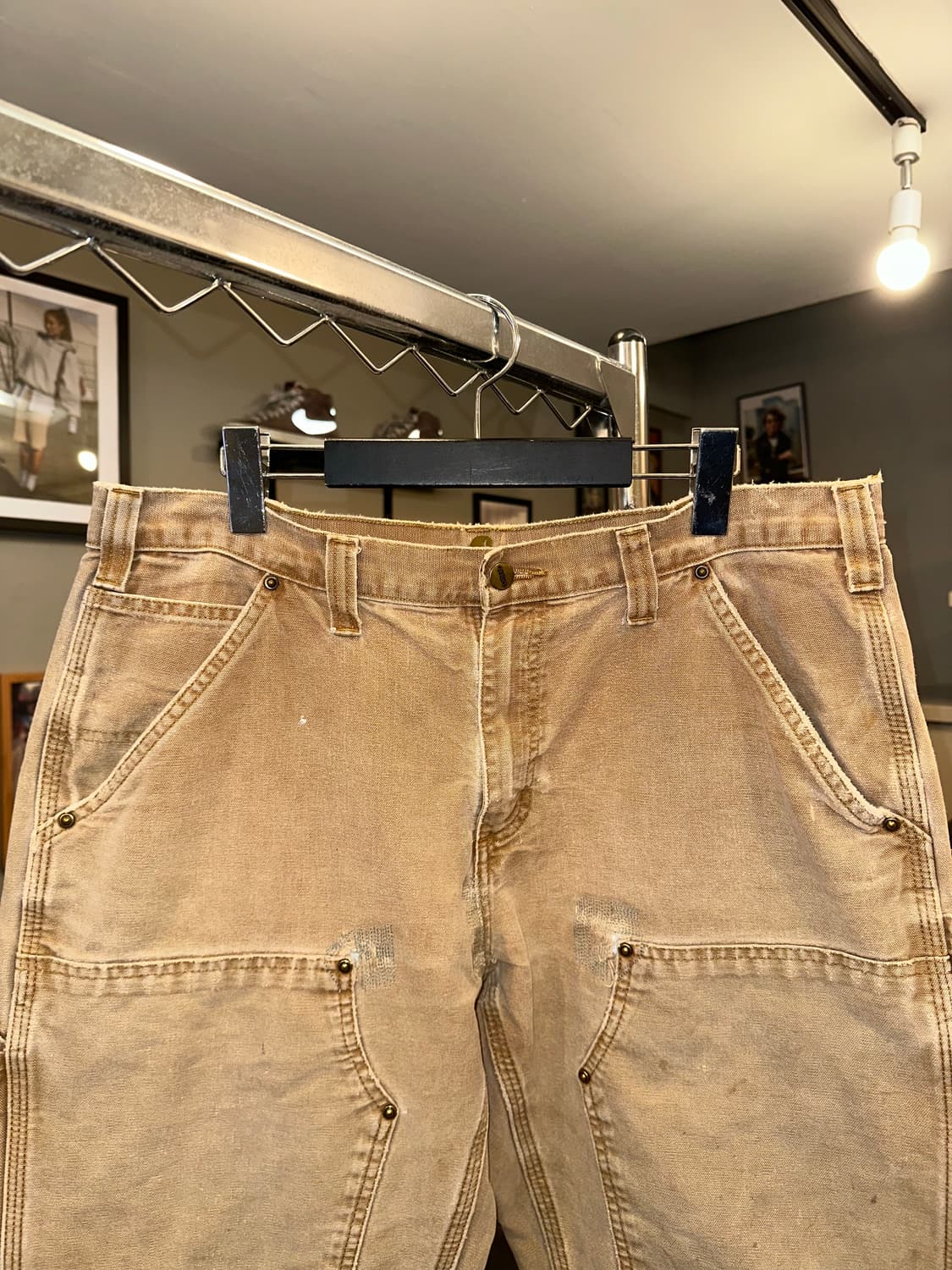 00’s Carhartt canvas double knee repair 상품이미지5