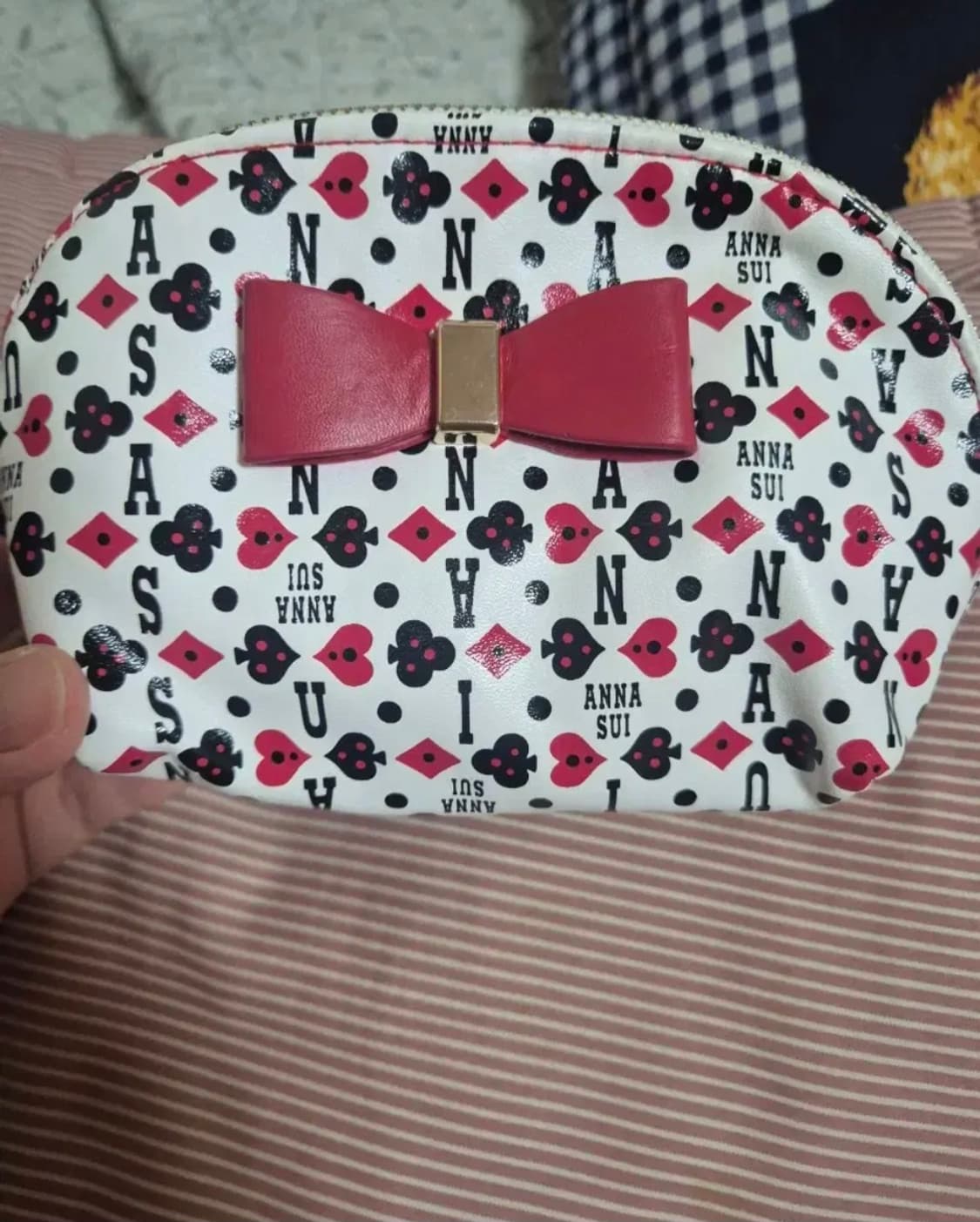 안나수이 리본ㅡ트럼프 파우치 👝 상품이미지9