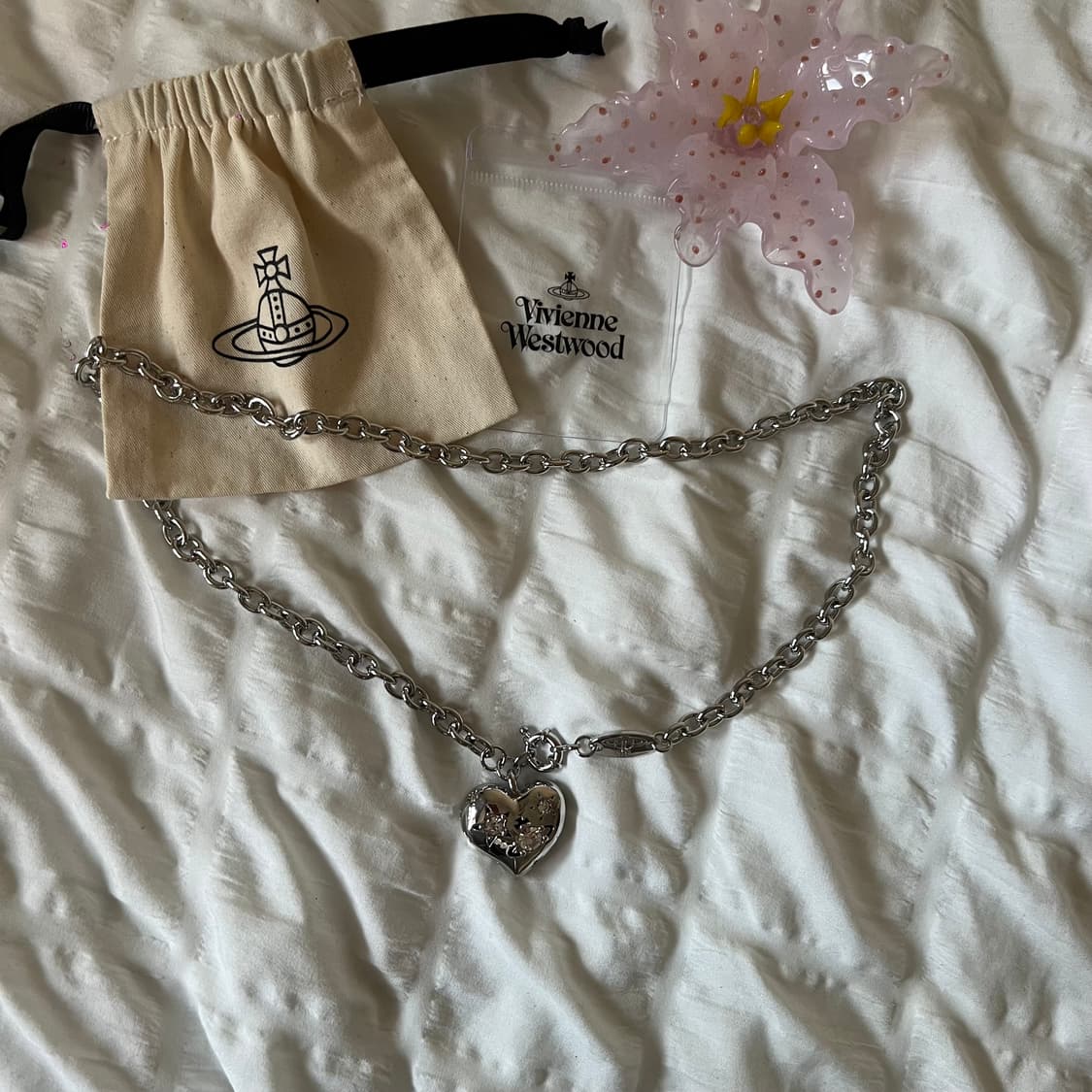 비비안웨스트우드 리 하트 펜던트 네크리스 상품이미지10