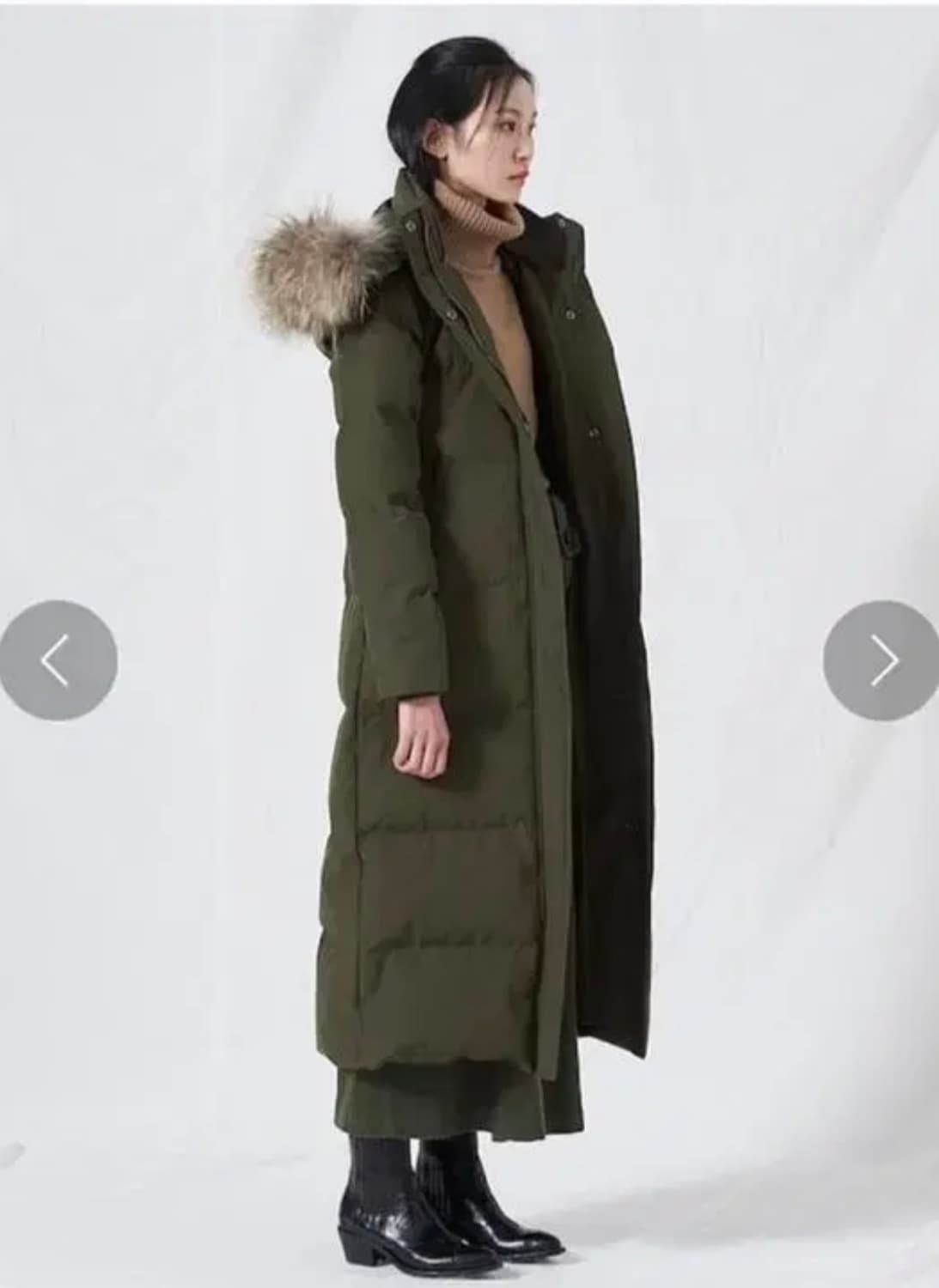 비이커 라쿤 구스 롱패딩  상품이미지1