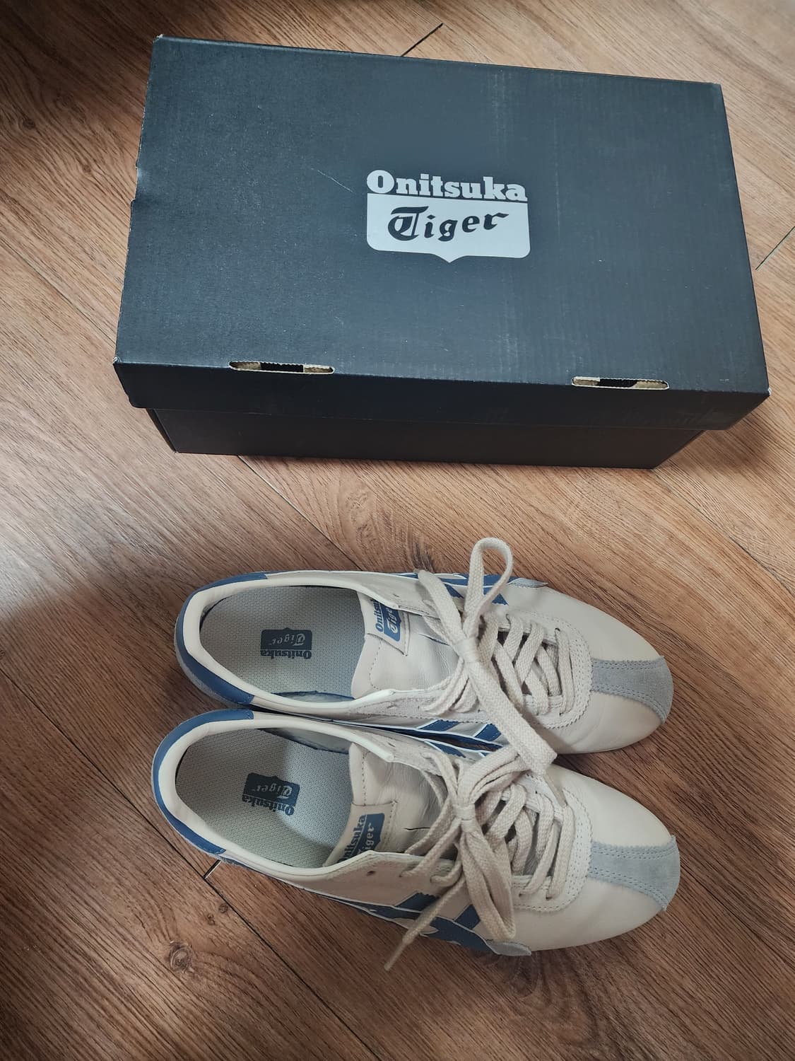 오니츠카 타이거 런스파크 크림블루 250 상품이미지2