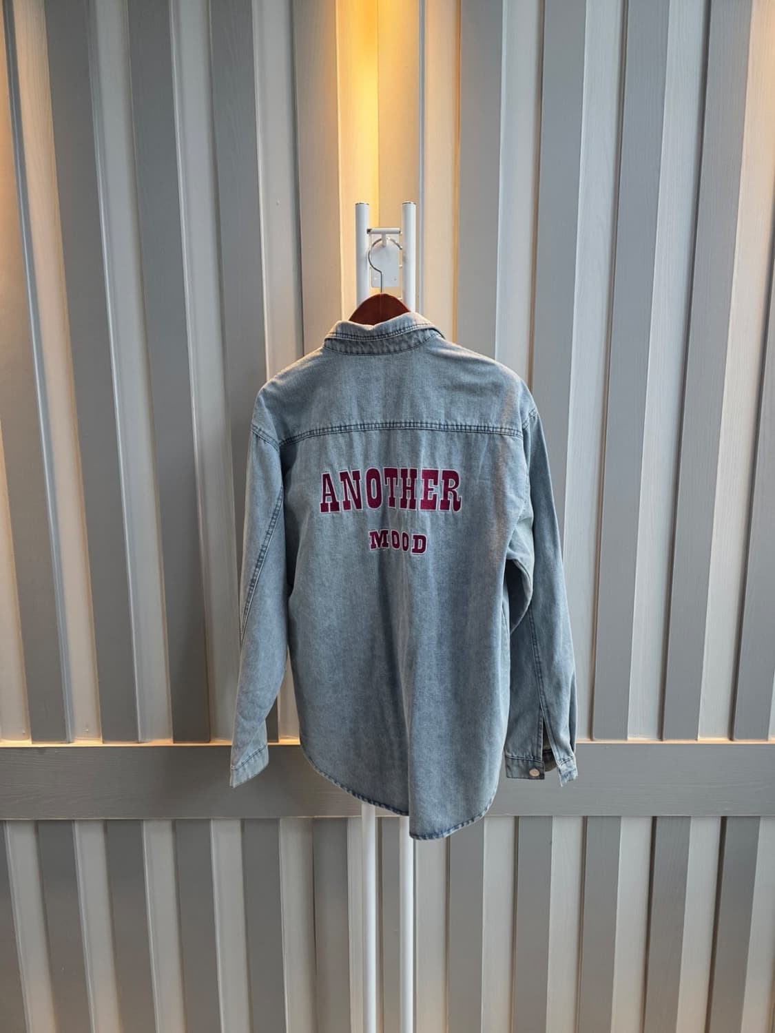 레터링 데님셔츠 상품이미지6