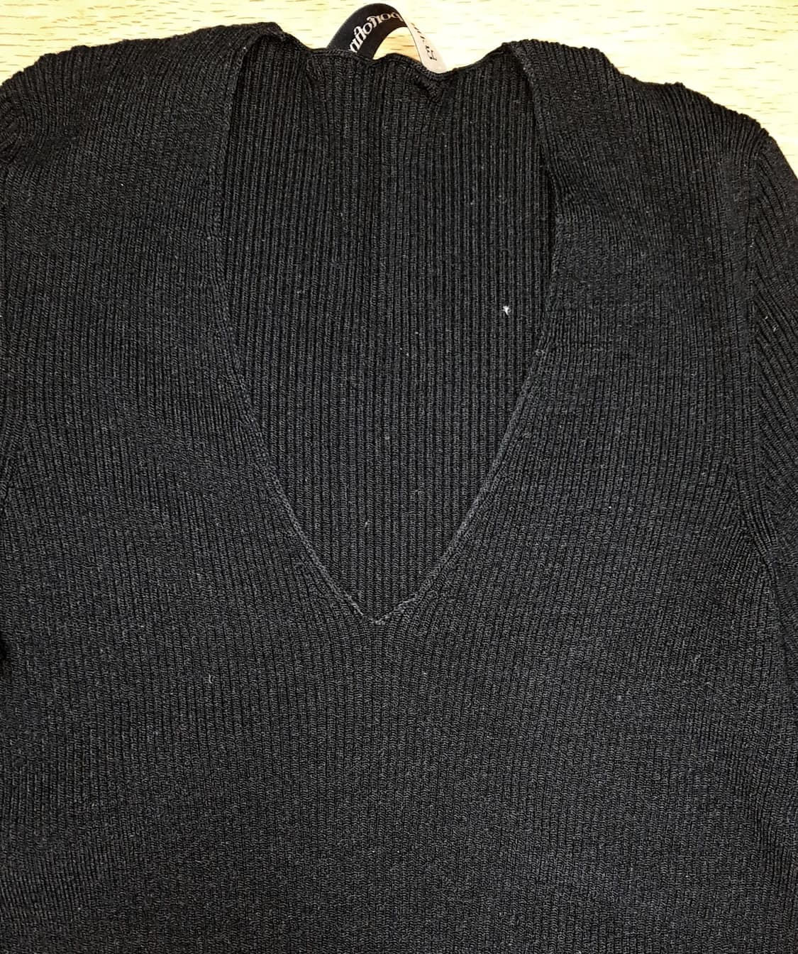 gentry portofino 여성 니트 브이넥 롱슬리브 탑 S 상품이미지2