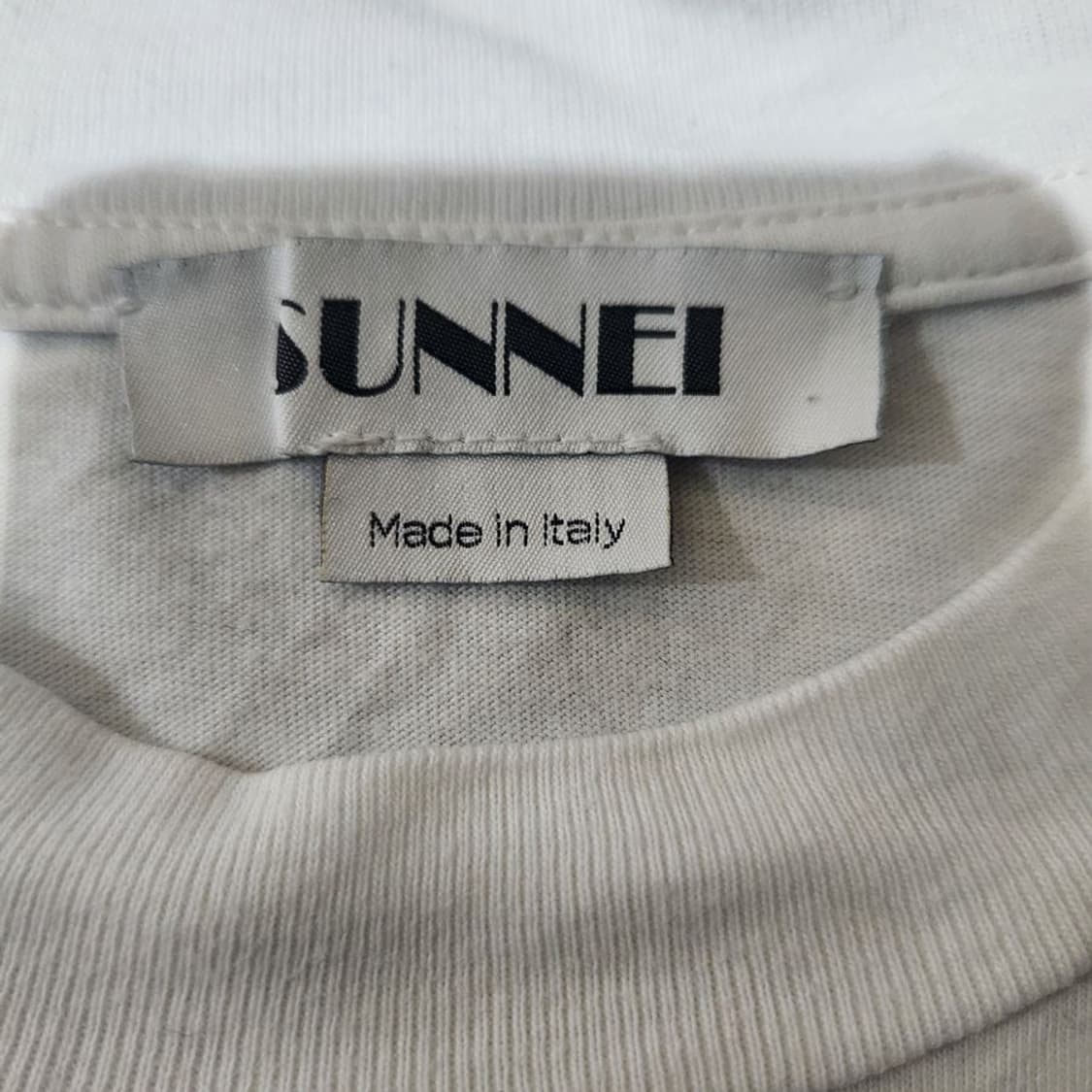 [남L]써네이 화이트 라운드 티셔츠[Y63-025] 상품이미지7