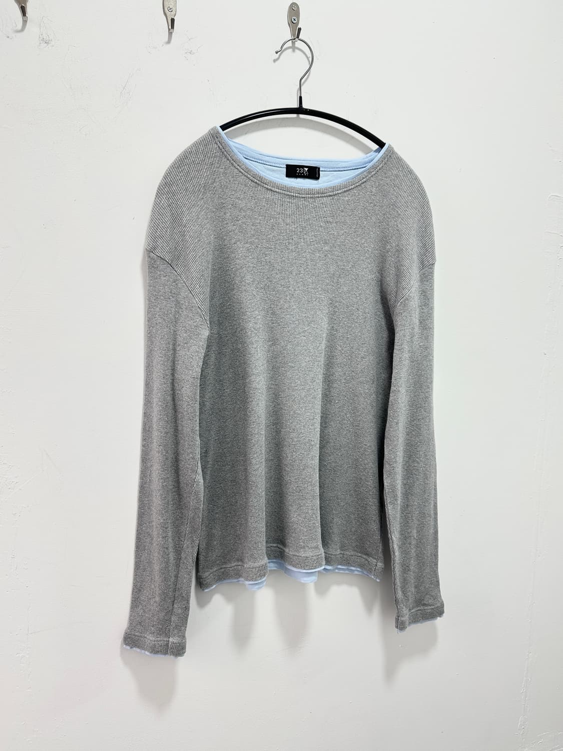 23 Homme fake layered knit sleeve  상품이미지3